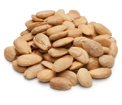 Almonds white, roasted/salted