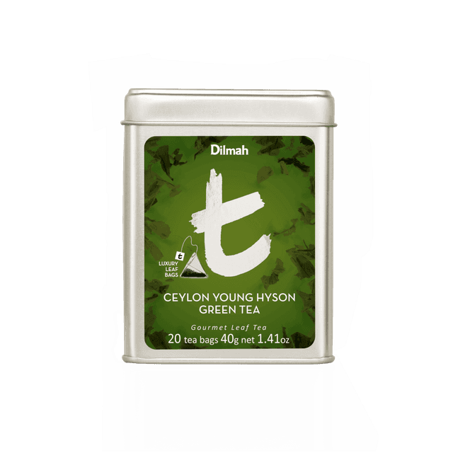 Ceylon Young Hyson Green | 20 tea bags in tin | t-Series