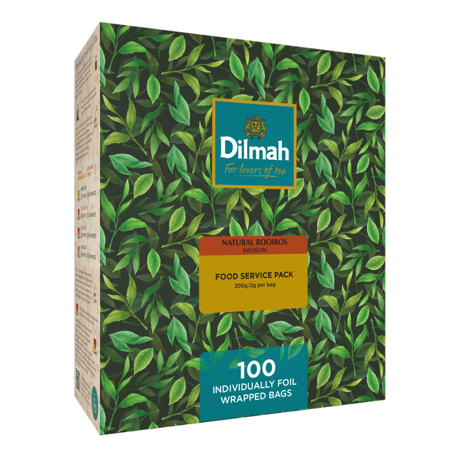 Natural Rooibos | 100 Wrapped Tea Bags | Herbal Infusions