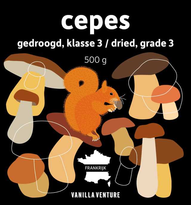 Klasse 3 Gedroogde cepes 500gr EMMER