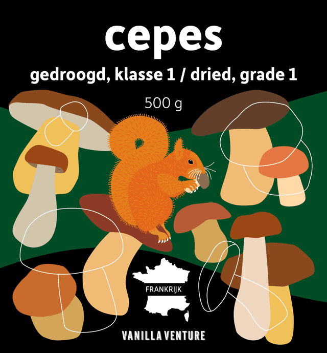 Klasse 1 Gedroogde cepes 500gr EMMER 