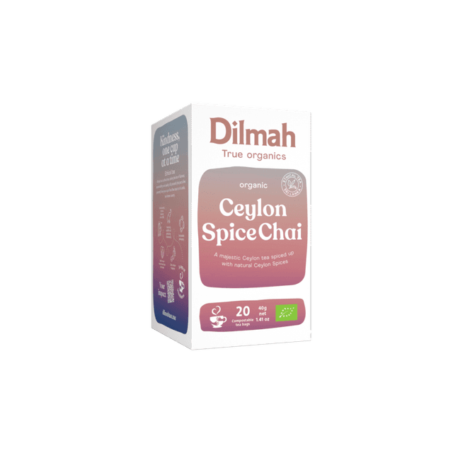 Organic Ceylon Spice Chai | 20 Biodegradable Tea Bags | Organic