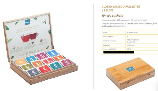 Bamboo t-Series Sachet Presenter 12 slots