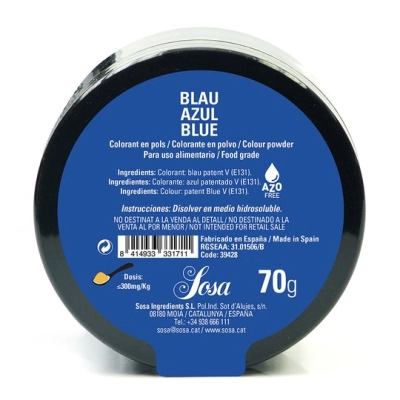 Blue colouring powder 70gr Sosa
