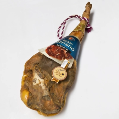 Spanish dried ham, on the bone