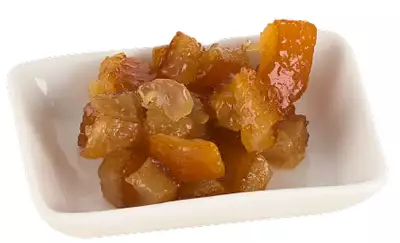 Candied orange in small cubes