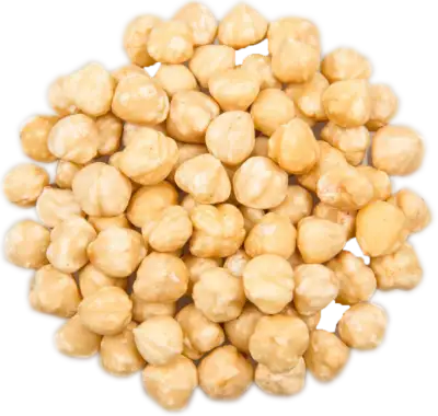 Hazelnoten blank gebrand